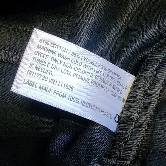 NWT AVA & VIV Solid Black High Rise Ankle Stretch Waist Pants Womens Plus Sz 24 - Picture 7 of 8